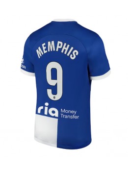 Atletico Madrid Memphis Depay #9 Auswärtstrikot 2023-24 Kurzarm